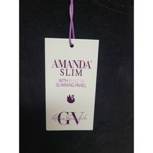 GLORIA VANDERBILT Women's Amanda Stretch Slimming Jeans, Black, Size 12